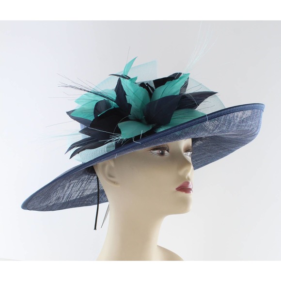 Bellissima Dressy Spring Easter Church Derby Hat  $148 Tags #HT191 main image 4
